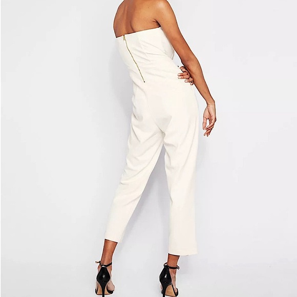 Express, Size 2, Off-White, Strapless Jumpsuit - Picture 2 of 7